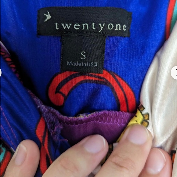 VTG Scarf Bodycon Dress Small - Picture 3 of 5